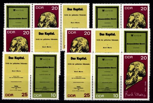 DDR 1365 A- 1367 A postfrisch alle Zusammendrucke #DJO21