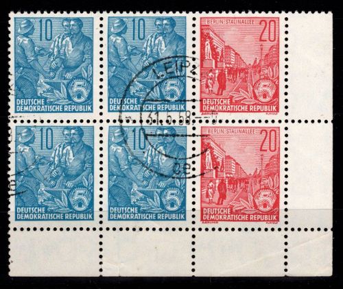 DDR H- Bl. 6 A gestempelt Ortsstempel Leipzig #DJO44
