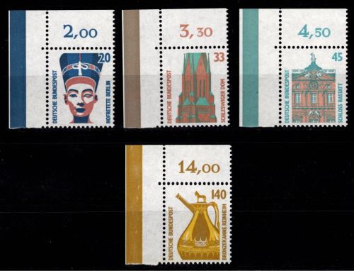 BRD Bund 1398-1401 Ecke 1 postfrisch Eckrand oben links #DJO92