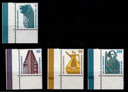 BRD Bund 1379-1382, 1448 Ecke 3 postfrisch Eckrand unten links #DJP01