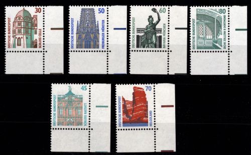 BRD Bund 1339-1342, 1468-1469 Ecke 4 postfrisch Eckrand unten rechts #DJP02