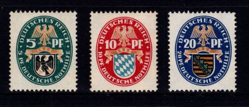 Deutsches Reich 375-377 mit Falz #DJP32
