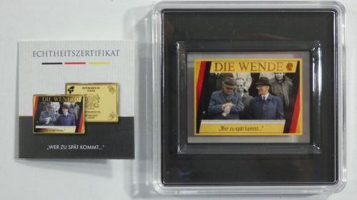 Tschad 5000 Francs CFA, Münzbarren 999er Gold 1/200 oz, Die Wende #EAA10