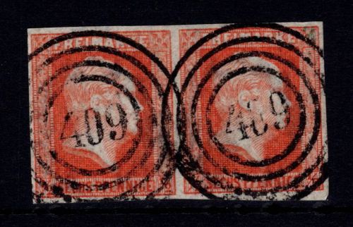Preußen 1 gestempelt N4 409 "Filehne", tiefst signiert Bühler #DJY27
