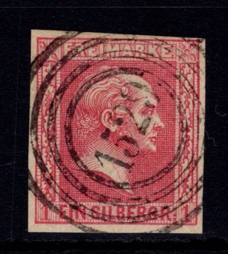 Preußen 6 gestempelt N4 1529 "Uekermünde", signiert Kastaun #DJZ06