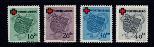 Fanzösische Zone Württemberg 40-43 A postfrisch #DJA30