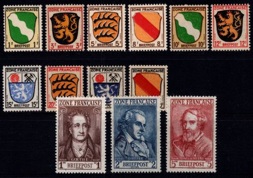 Fanzösische Allgemeine Ausgabe 1-13 postfrisch #DJA48