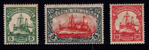 Deutsche Kolonien Neuguinea 21-23 mit Falz #DJB89