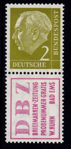 BRD Bund Zusammendrucke S 15 postfrisch