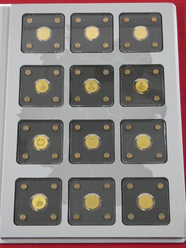 Partie von 12x Tschad 3000 Francs CFA, je 999er Gold 1/500 oz, siehe Text #EAA54
