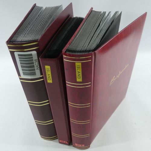 Island gute Sammlung ab Klassik - 20016 im 2 Einsteck-Alben und Mappe #AAC38