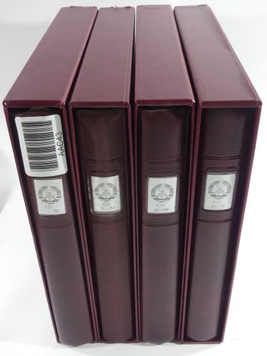 DDR Lindner Vordruck Zusammendrucke (leer) in 4 Lindner-Binder #AAC43