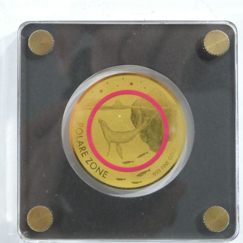 Tschad 5000 Francs, Münze 999er Gold 1/200 oz, Polar Zone, mit Zertifikat #EAB55
