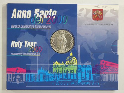 Vatikan 2000 Lire, Rom Friedensdialog - Johannes Paul II., im Blister #EAB67