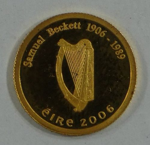 Irland 20 Euro 2006 Samuel Beckett, Gold 999er 1/25 oz in einer Kapsel #EAB69