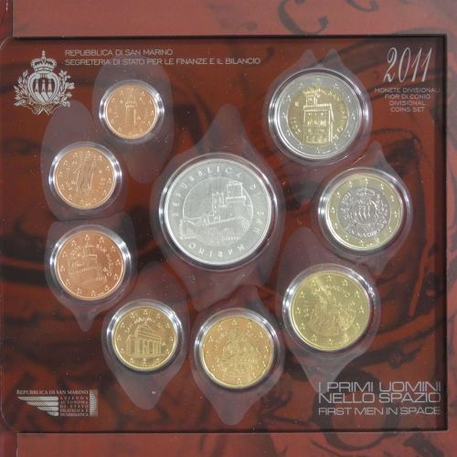 San Marino KMS 2011 mit 5 Euro Münze in 925er Silber #EAB90