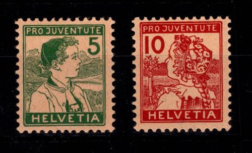 Schweiz 128-129 postfrisch Pro Juventute #OE738
