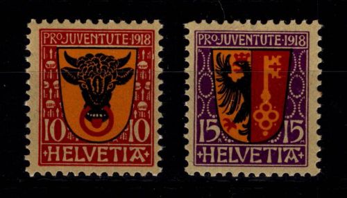 Schweiz 143-144 postfrisch Pro Juventute #OE739