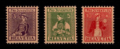 Schweiz 133-135 postfrisch Pro Juventute #OE743