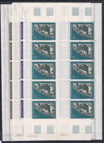 Andorra franz. 242-244 postfrisch als Kleinbögen #OE781