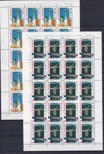 San Marino 1465-1466 postfrisch als Kleinbögen, Cept #OS293