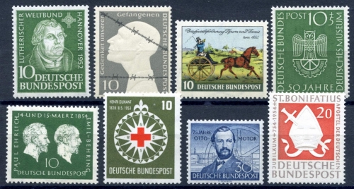 Bund Lot aus 1952-54 postfrisch