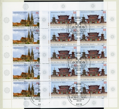 Bund Zehner Bogen 2844-2845 Bonn Ersttagssonderstempel #HC052
