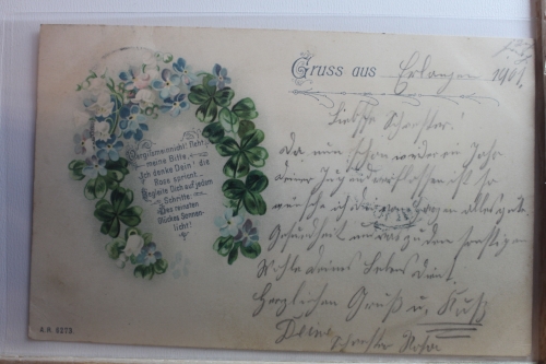AK Deutschland Grußkarte 1901 gebraucht #PG209
