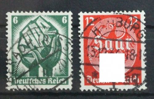 Deutsches Reich 544-545 gestempelt