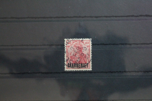 Saargebiet 48 gestempelt