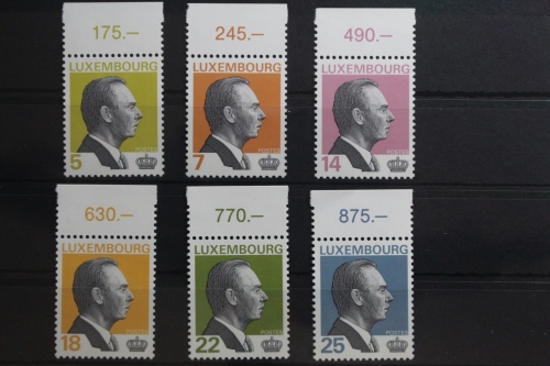 Luxemburg 1310-1315 postfrisch mit Oberrand - ungefaltet #TH442