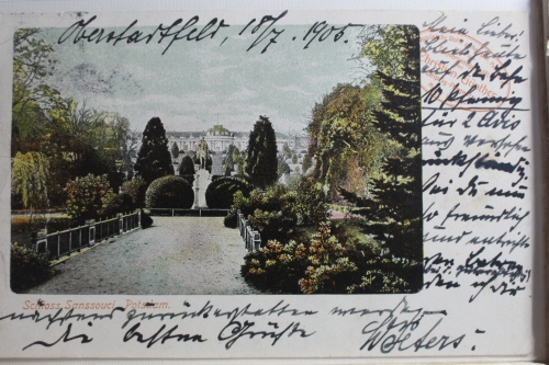 AK Potsdam Schloss Sanssouci 1906 gebraucht #PG377