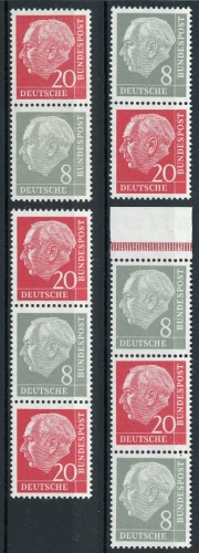 Bund Zusammendrucke S49 - 52 Y postfrisch #HE321