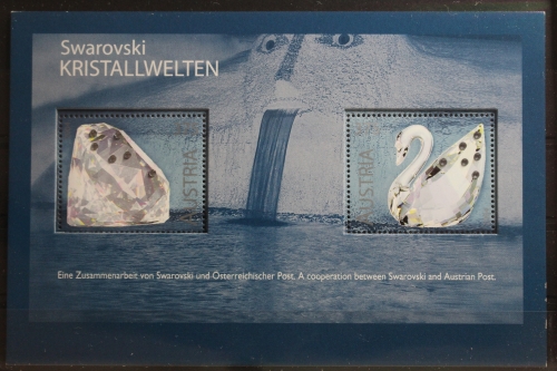 Österreich Block 25 mit 2495-2496 postfrisch Swarovski #SZ633