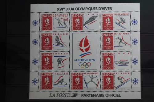 Frankreich Block 12 mit 2825, 2831, 2846, 2847, 2883-2888 postfrisch #TI302