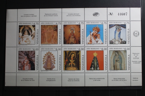Venezuela 2552-2561 postfrisch als Kleinbogen #SZ579