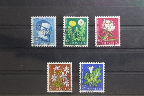 Schweiz 722-726 gestempelt
