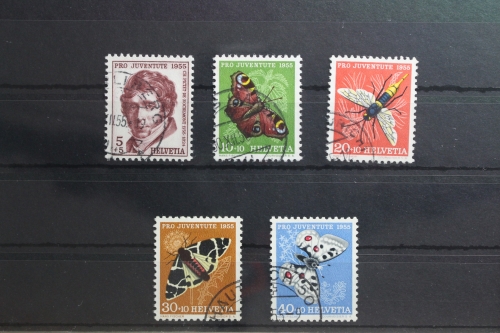 Schweiz 618-622 gestempelt
