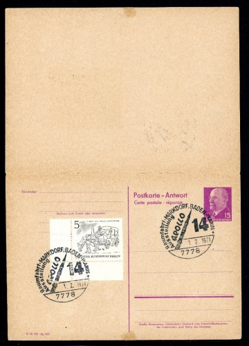 DDR Ganzsache P 74 F gestempelt
