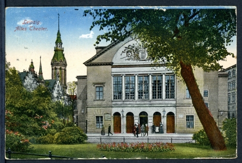 AK Leipzig Altes Theater um 1922 gebraucht #HK024