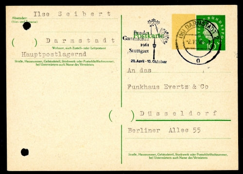 Bund Ganzsache P 43 I gestempelt