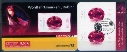Bund Markenheftchen 87 Bonn Ersttagssonderstempel #HO192