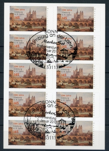 Bund Folienblatt 6 Bonn Ersttagssonderstempel #HO205