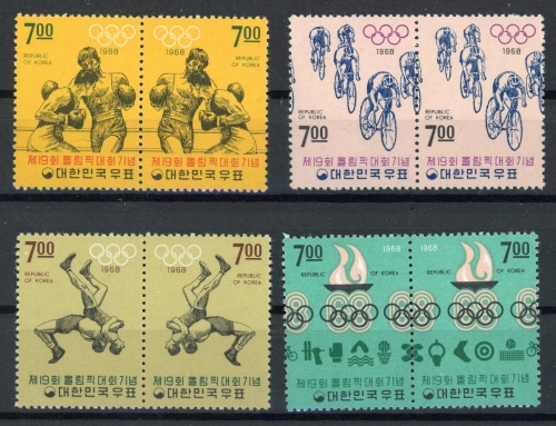 Südkorea 4 Paare 628-35 postfrisch Olympia 1968 #ID211