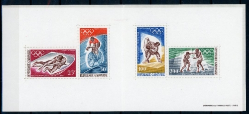 Gabun Block 10 postfrisch Olympia 1968 #IF254