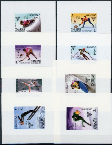 Sharjah 8 Einzelblöcke 400-407 postfrisch Olympia 1968 #IF255