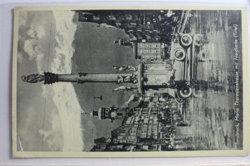 AK Innsbruck Maria Theresienstrasse u. Nordkette (Tirol) 1939 gebraucht #PG614