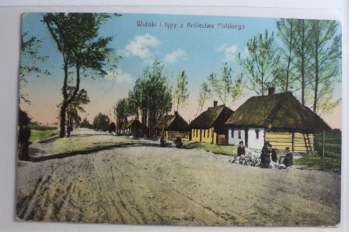 AK Widoki i. typy z Króleslaw Polskiego Feldpost 1915 gebraucht #PG672