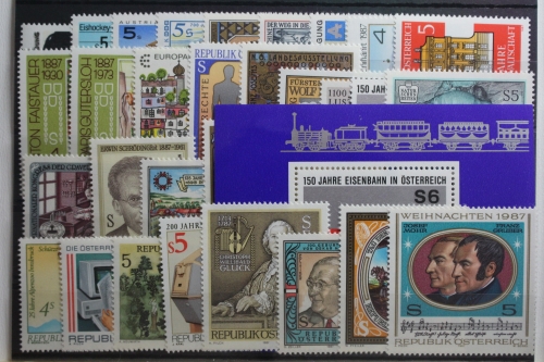 Österreich Jahrgang 1987 mit 1873-1908 (1894 fehlt) postfrisch #TI904
