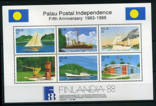 Palau Block 3 postfrisch Schiffe #HK256